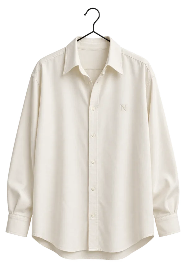 Nino Clothiers ivory shirt front