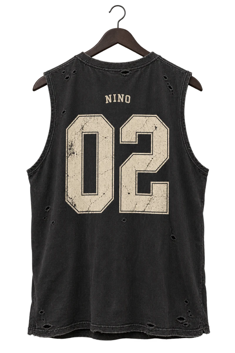 Nino Clothiers noir tank back